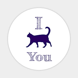 Cat Love Valentine Magnet
